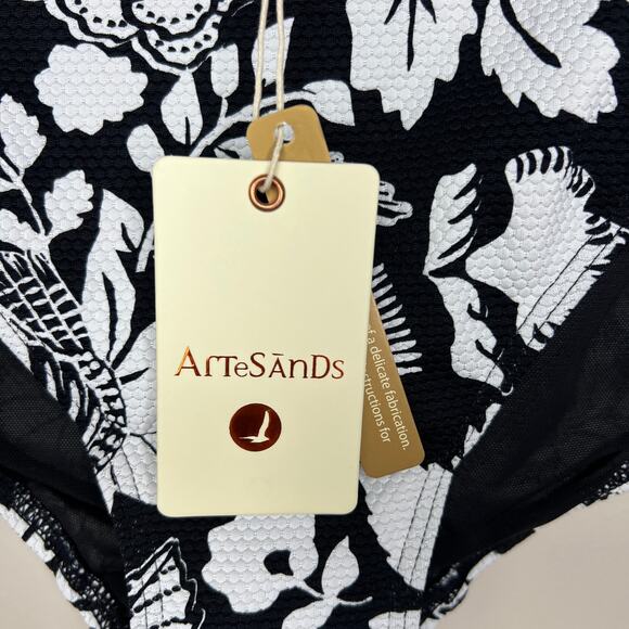 Artesands Cantata Forte Monet Mid Rise Curve Fit Brief‎ Black NWT Plus Size 18 - Picture 5 of 6